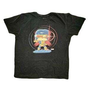 Funko Pop! Cyclops Design Black Cotton Tee Men's T-Shirt Marvel X-Men Size XL